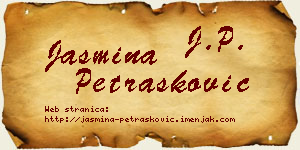 Jasmina Petrašković vizit kartica